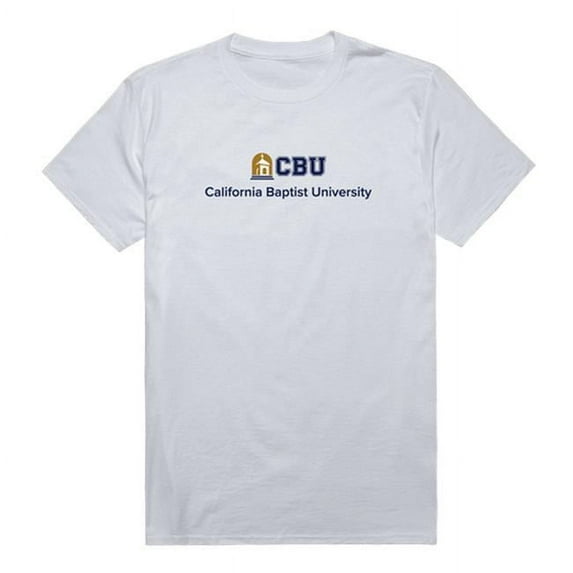 W Republic 516-444-WHT-04 California Baptist University Institutional T-Shirt, White - Extra Large
