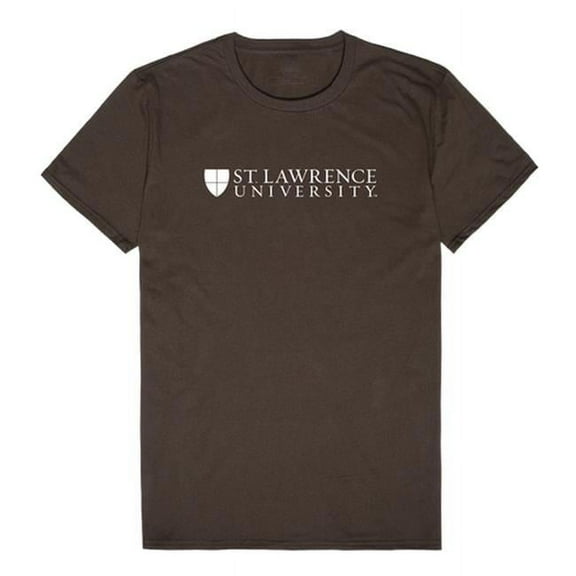 W Republic 516-460-BRN-01 NCAA St Lawrence Saints Institutional T-Shirt, Brown - Small