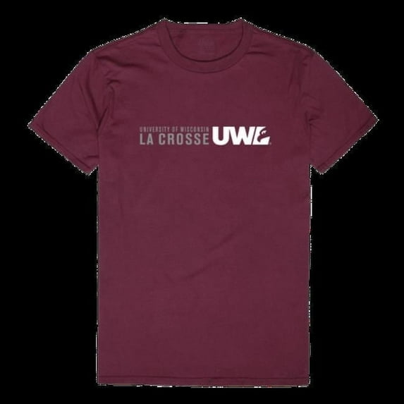 W Republic 516-477-MAR-02 University of Wisconsin-La Crosse Eagles Institutional T-Shirt, Maroon - Medium