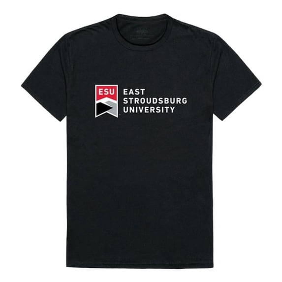 W Republic 516-515-BLK-05 East Stroudsburg University Warriors Institutional T-Shirt, Black - 2XL