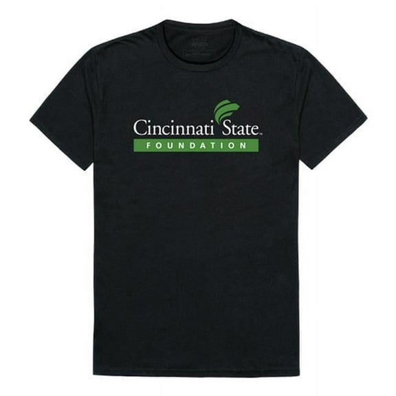 W Republic 516-632-BLK-04 Cincinnati State Technical & Community College Institutional T-Shirt, Black - Extra Large
