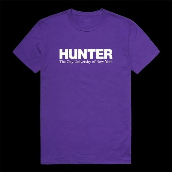W Republic 516-654-PUR-01 Hunter College Hawks Institutional T-Shirt, Purple - Small