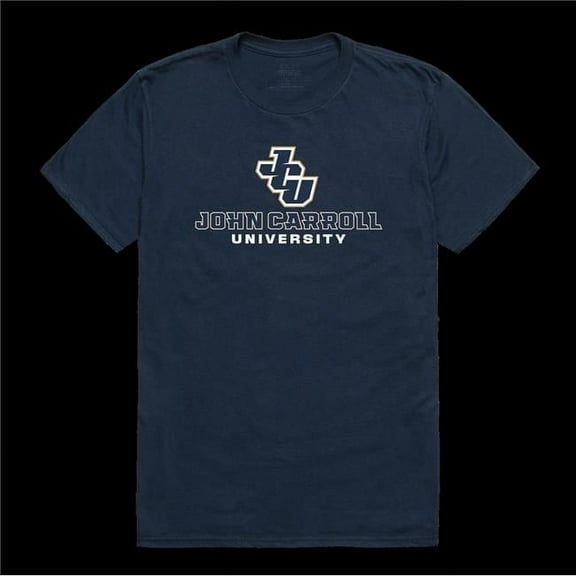 W Republic 516-694-NVY-02 John Carroll Blue Streaks Institutional T-Shirt, Navy - Medium