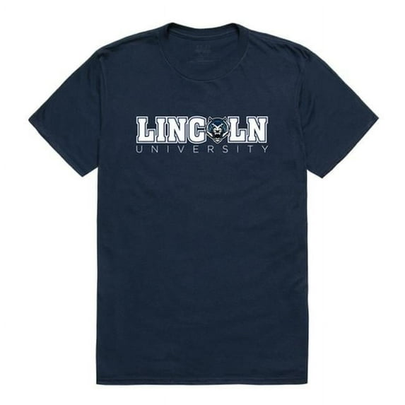 W Republic 516-720-NVY-02 Lincoln University Blue Tigers Institutional T-Shirt, Navy - Medium