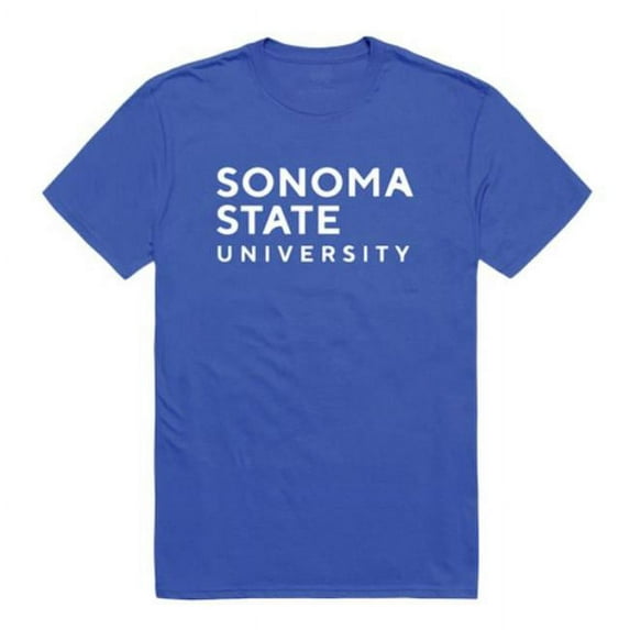 W Republic 516-732-RYL-01 Sonoma State University Seawolves Institutional T-Shirt, Royal - Small