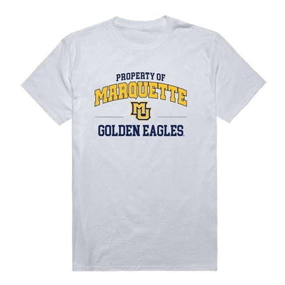W Republic 517-130-WHT-01 Marquette University Property Football T-Shirt, White - Small