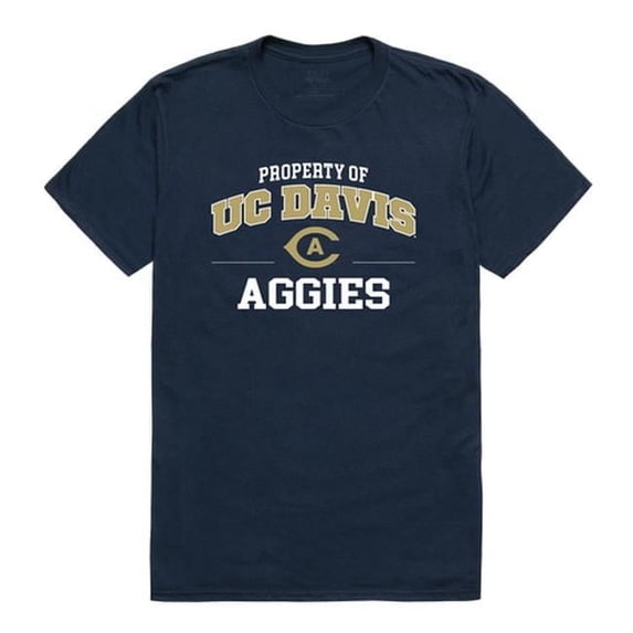 W Republic 517-161-NVY-05 University of California, Davis Property Football T-Shirt, Navy - 2XL
