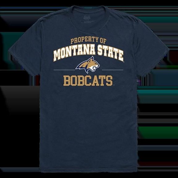 W Republic 517-192-NVY-01 Montana State University Bobcats Property College T-Shirt, Navy - Small
