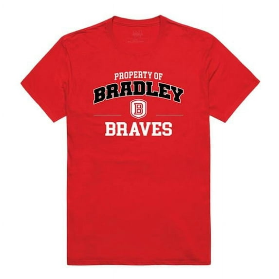 W Republic 517-270-R58-01 Bradley University Property T-Shirt, Red 3 - Small