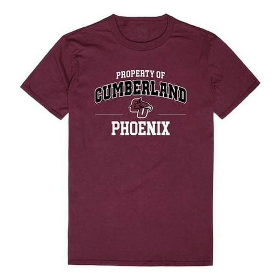 W Republic 517-287-327-05 Cumberland University Property T-Shirt, Maroon & White 2 - 2XL