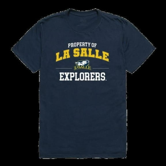 W Republic 517-322-NVY-03 La Salle University Explorers Property College T-Shirt, Navy - Large