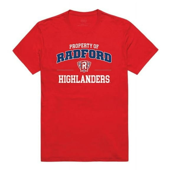 W Republic 517-366-R58-05 Radford University Men Property T-Shirt, Red - 2XL