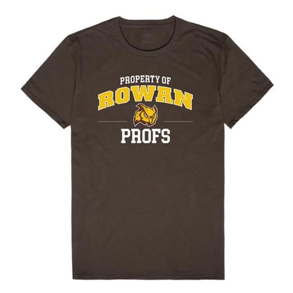 W Republic 517-371-313-05 Rowan University Men Property T-Shirt, Brown - 2XL
