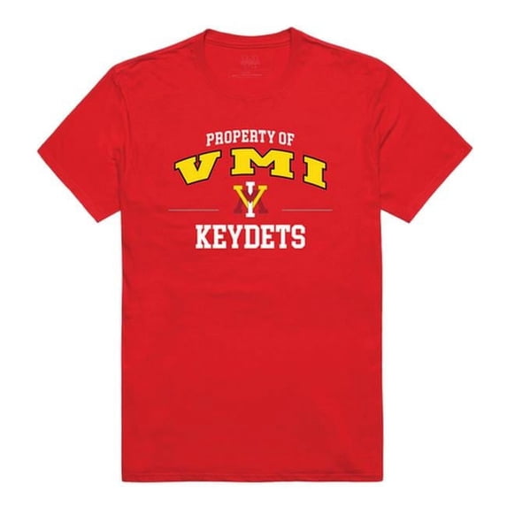 W Republic 517-399-R58-01 Virginia Military Institute Men Property T-Shirt, Red - Small