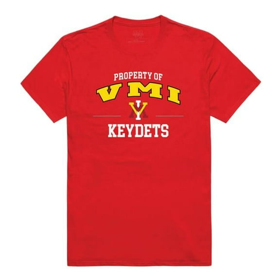W Republic 517-399-R58-03 Virginia Military Institute Men Property T-Shirt, Red - Large