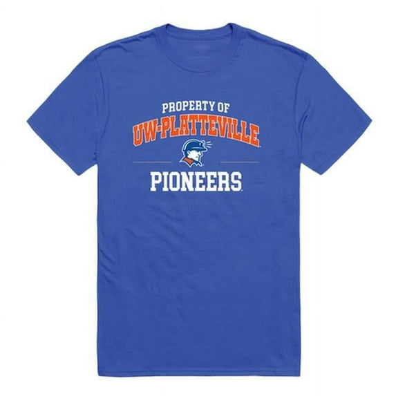 W Republic 517-410-B02-03 University of Wisconsin-Platteville Men Property T-Shirt, Royal - Large