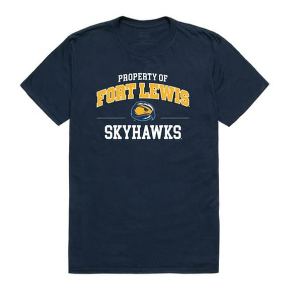 W Republic 517-437-NVY-01 Fort Lewis College Property T-Shirt, Navy - Small