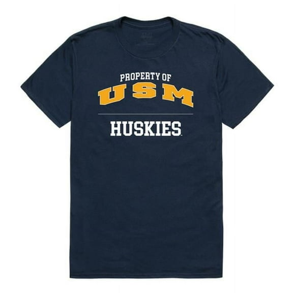 W Republic 517-459-NVY-04 NCAA Southern Maine Huskies Property College T-Shirt, Navy - Extra Large