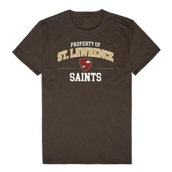 W Republic 517-460-BRN-04 NCAA St Lawrence Saints Property T-Shirt, Brown - Extra Large
