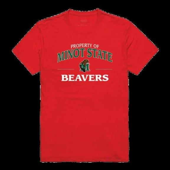 W Republic 517-467-RED-05 Minot State University Beavers Property College T-Shirt, Red - 2XL