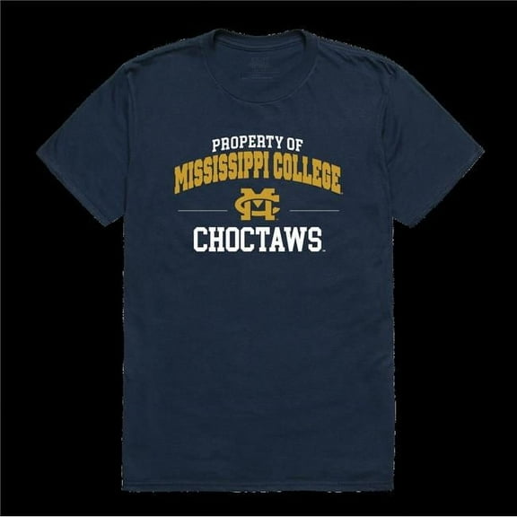W Republic 517-544-NV2-05 Mississippi College Choctaws Property T-Shirt, Navy - 2XL