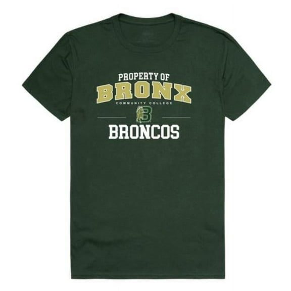 W Republic 517-621-FOR-03 Bronx Community College Broncos Property T-Shirt, Forest Green - Large