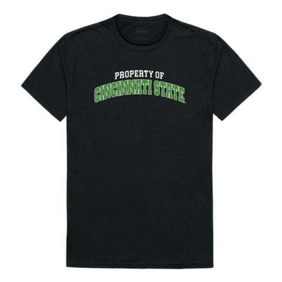 W Republic 517-632-BLK-04 Cincinnati State Technical & Community College Property College T-Shirt, Black - Extra Large