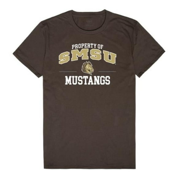 W Republic 517-674-BRN-03 Southwest Minnesota State University Mustangs Property College T-Shirt, Brown - Large