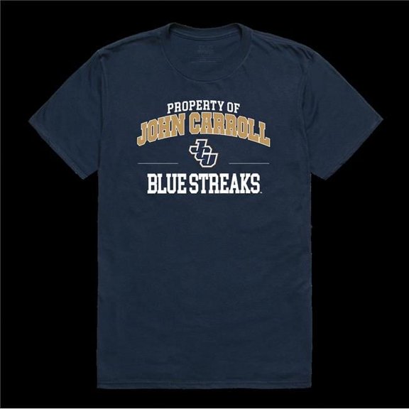 W Republic 517-694-NVY-05 John Carroll Blue Streaks Property College T-Shirt, Navy - 2XL