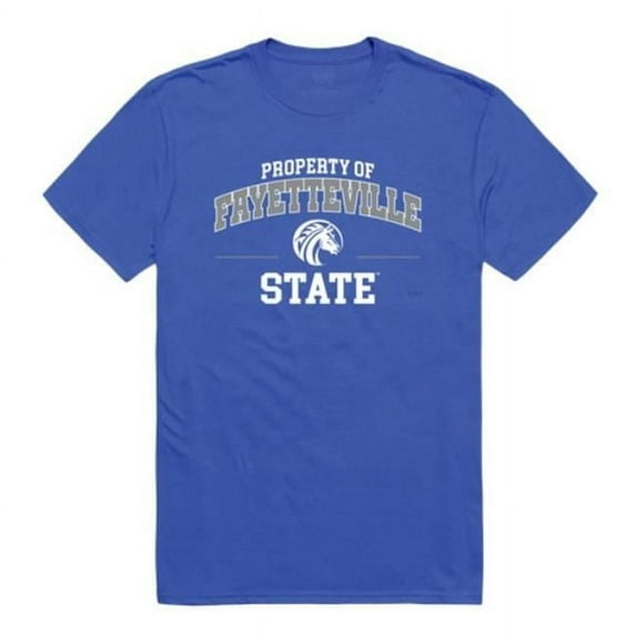 W Republic 517-716-RYL-03 Fayetteville State University Broncos Property College T-Shirt, Royal - Large
