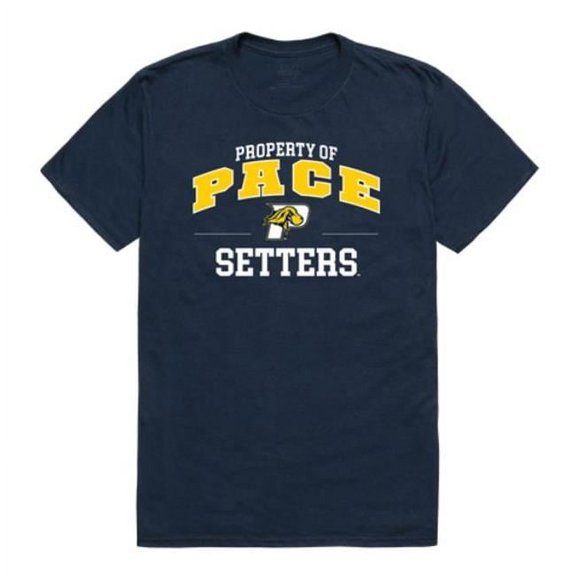 W Republic 517-725-NVY-01 Pace University Setters Property College T-Shirt, Navy - Small