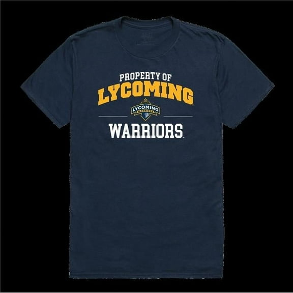W Republic 517-740-NVY-02 Lycoming College Warriors Property T-Shirt, Navy - Medium