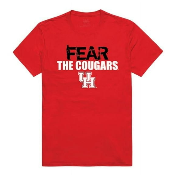 W Republic 518-123-RED-03 University of Houston Men Fear T-Shirt, Red - Large