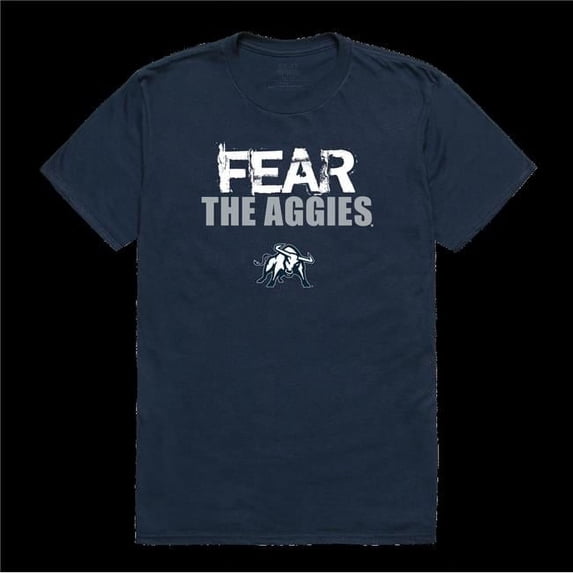 W Republic 518-250-NV2-05 Utah State Aggies Fear College T-Shirt, Navy - 2XL