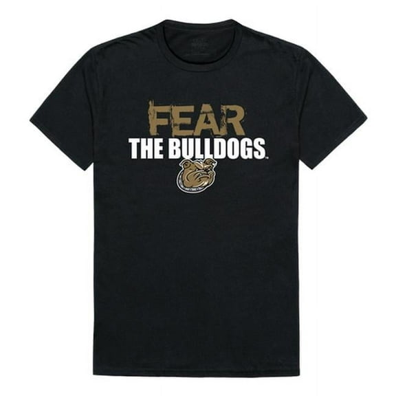 W Republic 518-272-E27-01 Bryant University Men Fear T-Shirt, Black & White - Small