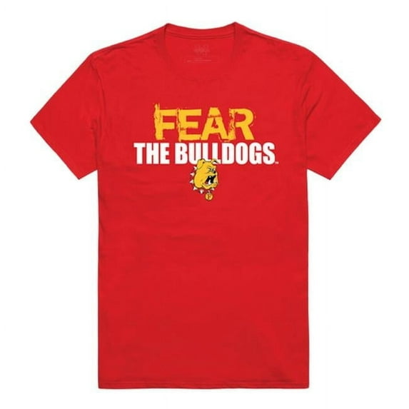 W Republic 518-301-R58-03 Ferris State University Men Fear T-Shirt, Red - Large