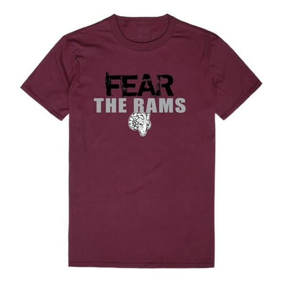 W Republic 518-305-327-04 Fordham University Men Fear T-Shirt, Maroon White - Extra Large