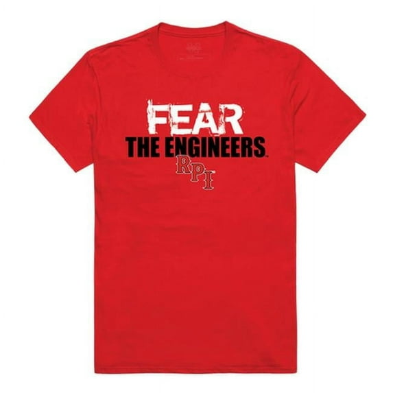 W Republic 518-367-R58-05 Rensselaer Polytechnic Institute Fear T-Shirt, Red 3 - 2XL