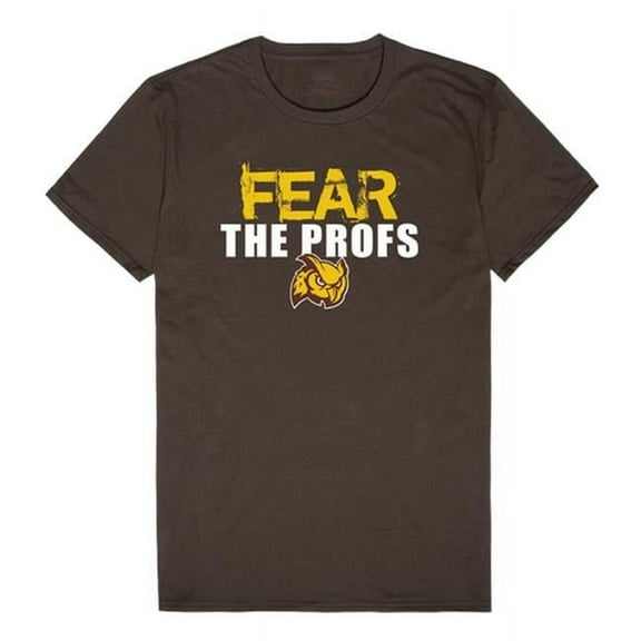 W Republic 518-371-313-03 Rowan University Fear T-Shirt, Brown 3 - Large