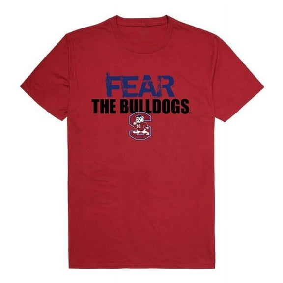 W Republic 518-384-339-05 South Carolina State University Fear T-Shirt, Cardinal 3 - 2XL