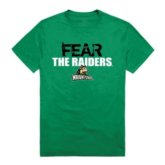 W Republic 518-416-G77-05 Wright State University Fear T-Shirt, Kelly - 2XL