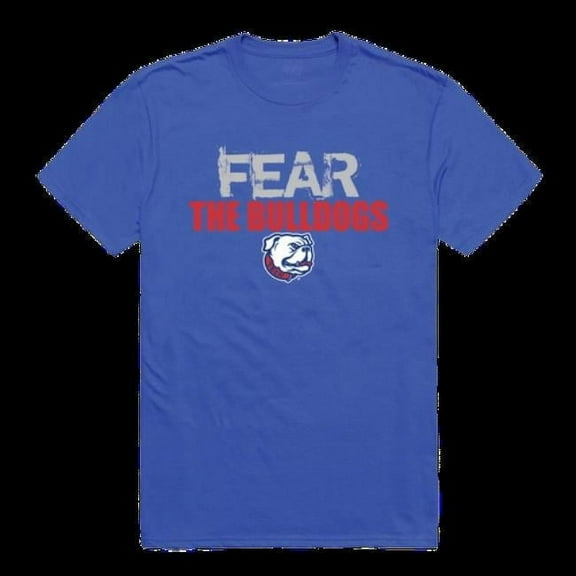 W Republic 518-419-RYL-03 Louisiana Tech University Bulldogs Fear College T-Shirt, Royal - Large
