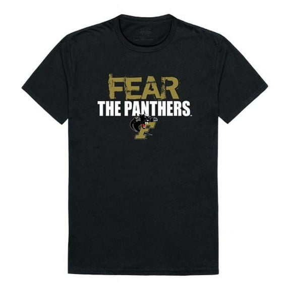W Republic 518-452-BLK-02 NCAA Ferrum College Panthers Fear T-Shirt, Black - Medium