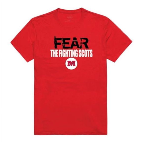 W Republic 518-695-RED-01 Monmouth College Fighting Scots Fear T-Shirt, Red - Small
