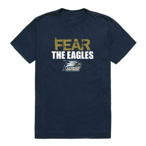 W Republic 518-718-NVY-05 Georgia Southern University Eagles Fear College T-Shirt, Navy - 2XL