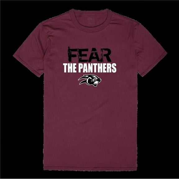 W Republic 518-729-MAR-04 Virginia Union University Panthers Fear College T-Shirt, Maroon - Extra Large