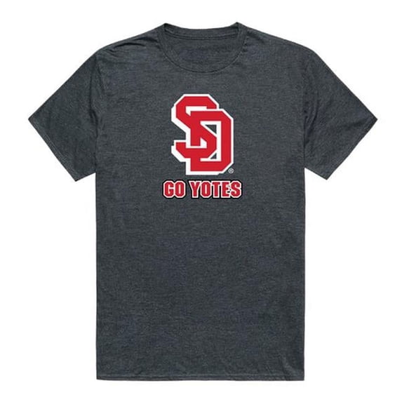 W Republic 519-148-HCH-05 University of South Dakota Cinder College T-Shirt, Heather Charcoal - 2XL