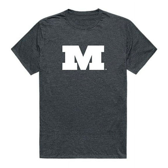 W Republic 519-342-E9C-04 Millikin University Men Cinder T-Shirt, Heather Charcoal - Extra Large