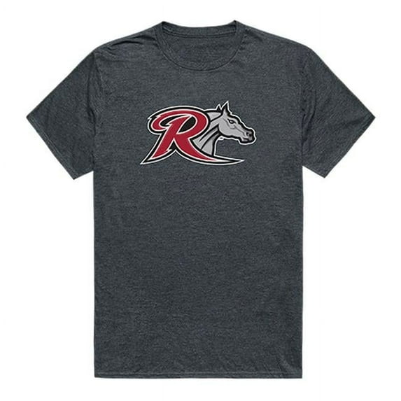 W Republic 519-368-E9C-03 Rider University Men Cinder T-Shirt, Heather Charcoal - Large