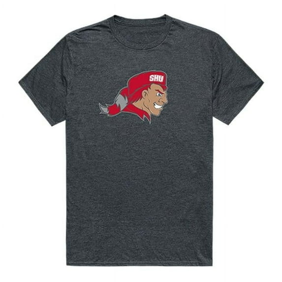 W Republic 519-372-E9C-02 Sacred Heart University Men Cinder T-Shirt, Heather Charcoal - Medium